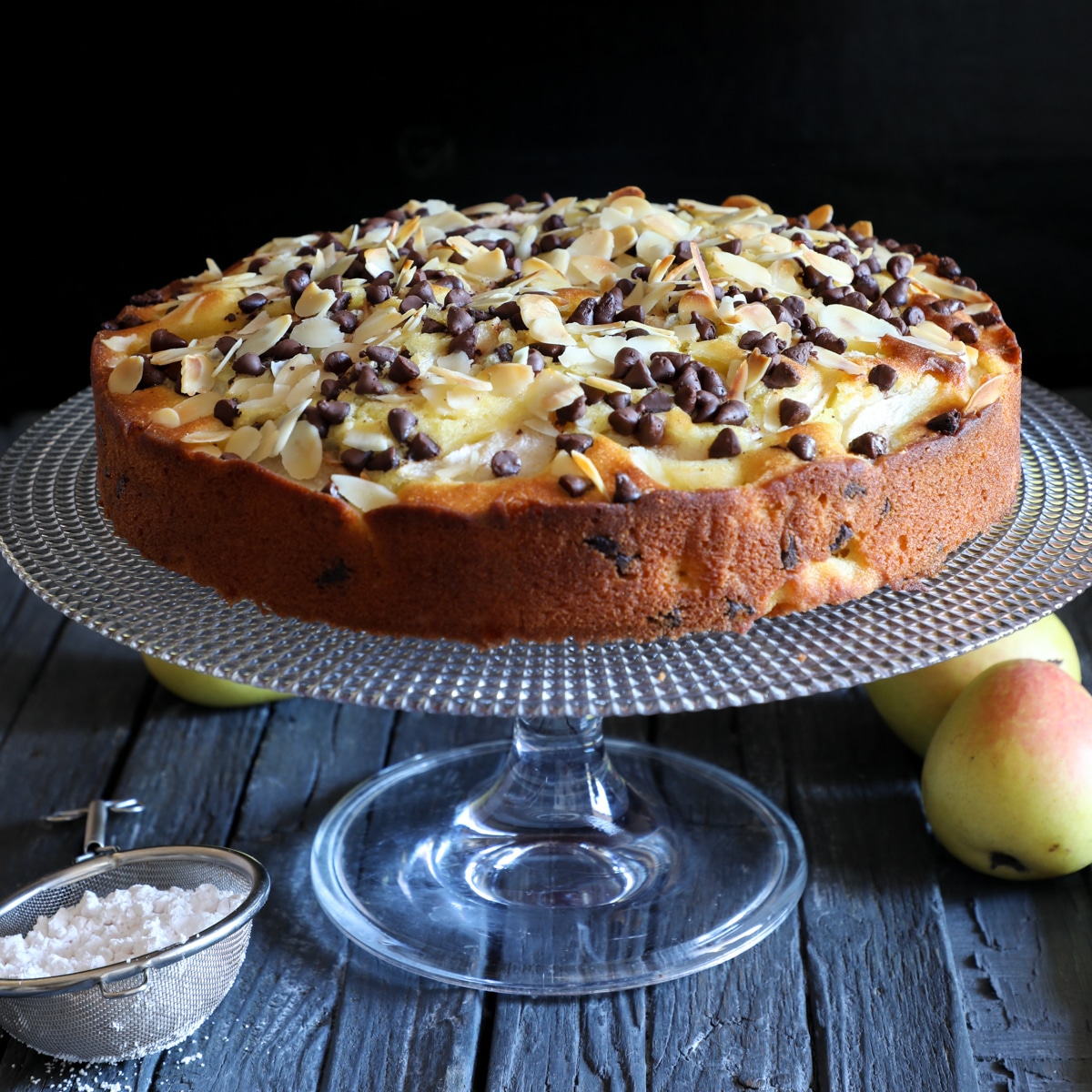 Italian Chocolate Chip Pear Cake