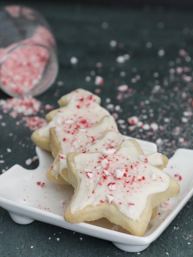 Frosted Shortbread Cookies