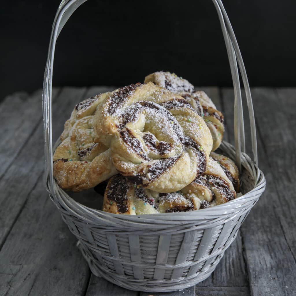 Easter Puff Pastry Pinwheels Recipe - An Italian in my Kitchen