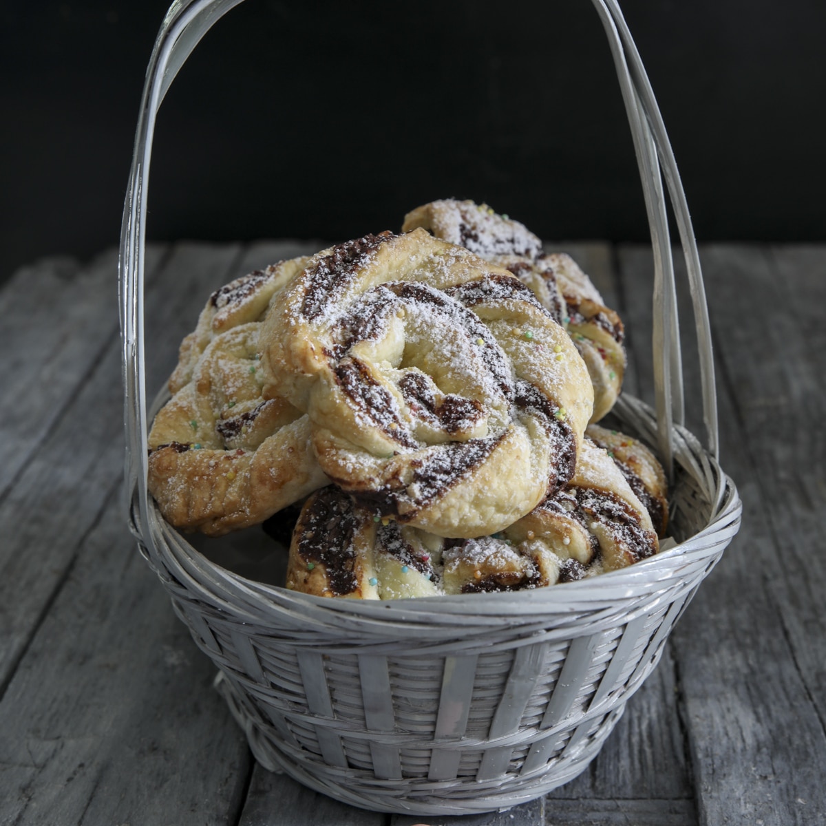 Easter Puff Pastry Pinwheels