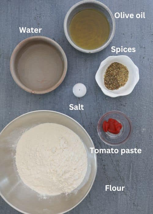 Ingredients for the recipe.