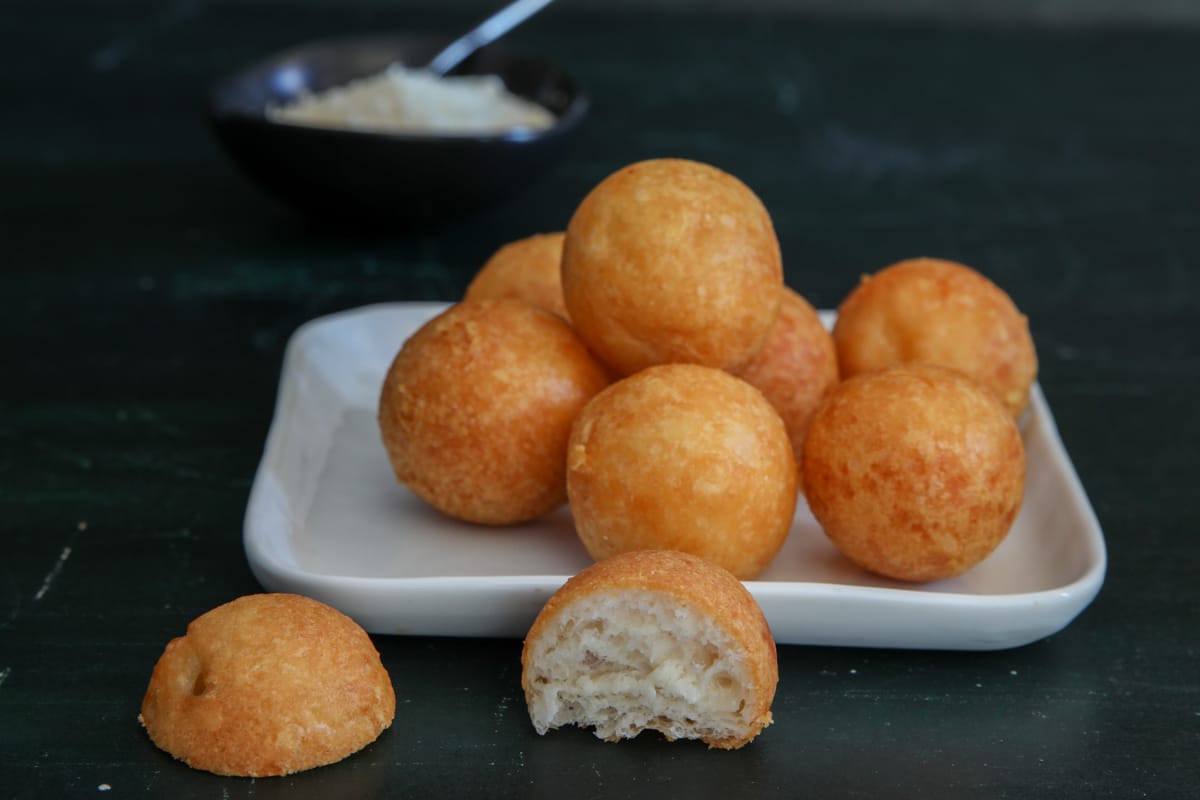 Two Ingredient Parmesan Cheese Balls Recipe - An Italian in my Kitchen