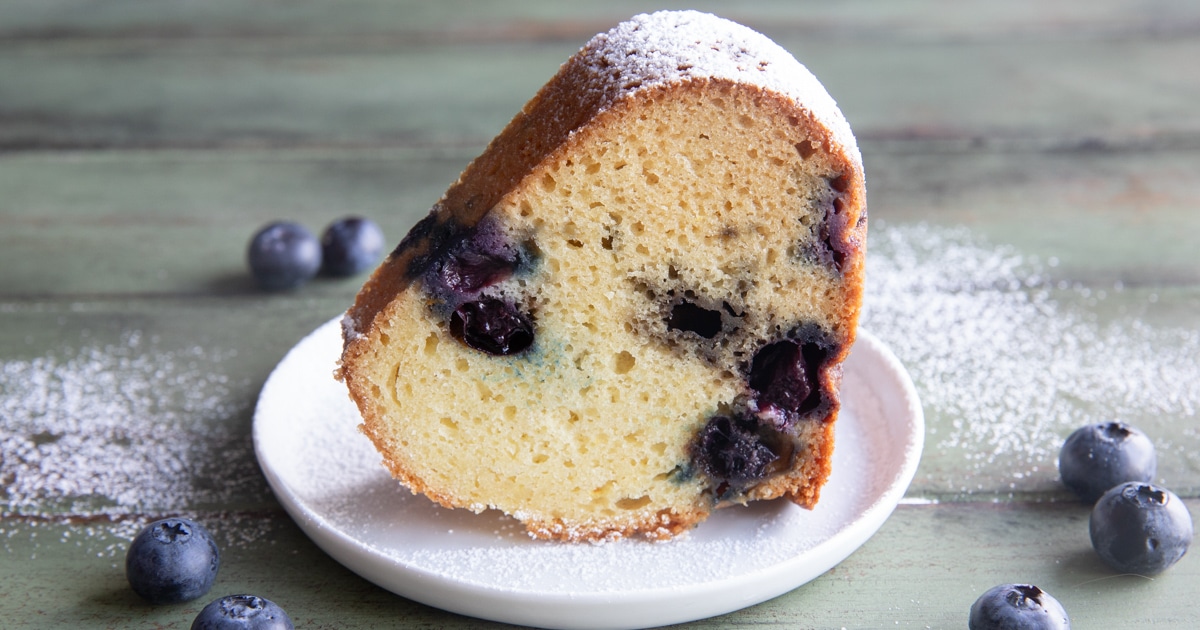 Blueberry Yogurt Pound Cake Recipe - An Italian in my Kitchen