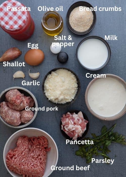 Ingredients for the recipe.