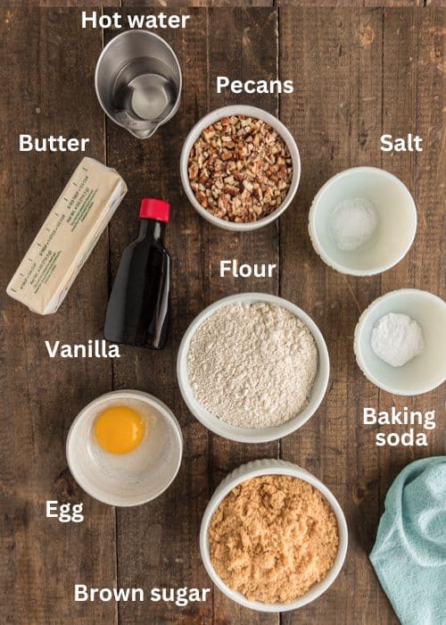 Ingredients for the recipe.