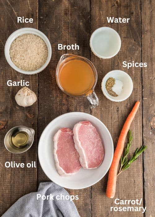 Ingredients for the recipe.