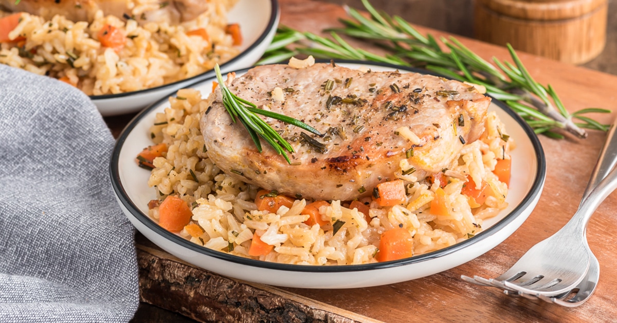 Baked Pork Chops and Rice Recipe - Street Food Spectacle