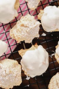 These ricotta lemon cookies are moist, soft and delicious whether topped with a lemon glaze, a dusting of powdered sugar or even plain. Everyone always loves these fluffy Italian cookies that can be served year round from a summer celebration to the holidays.