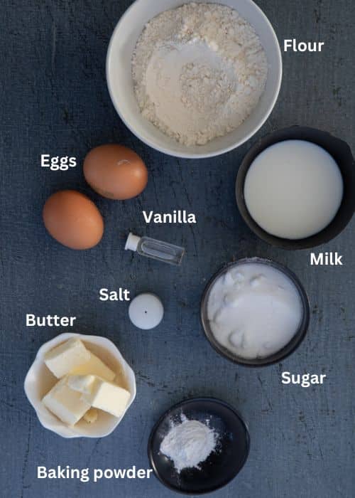Ingredients for the recipe.