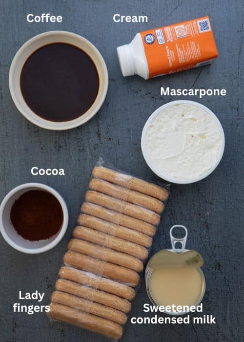 Ingredients for the recipe.