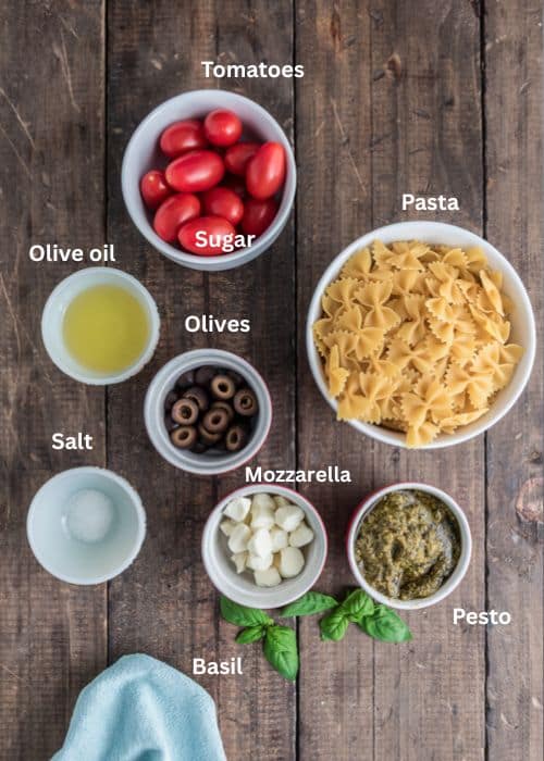 Ingredients for the recipe.