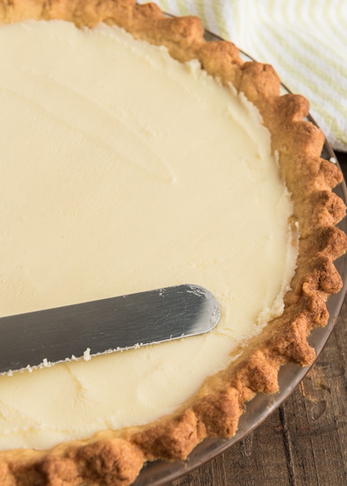 The filling in the pie crust.