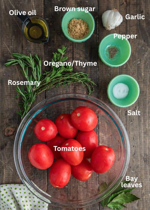 Ingredients for the recipe.