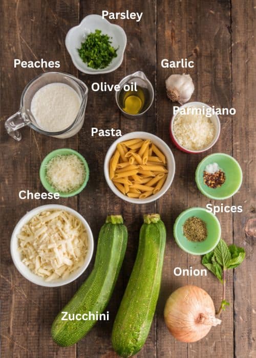 Ingredients for the recipe.