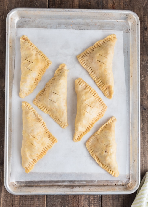 Hand pies before baking.