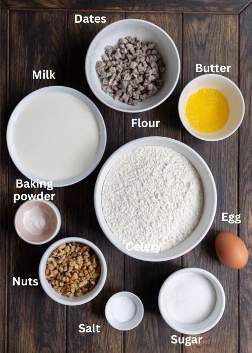 Ingredients for the recipe.