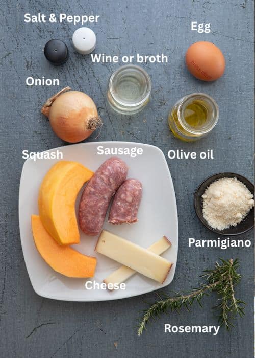 Ingredients for the recipe.