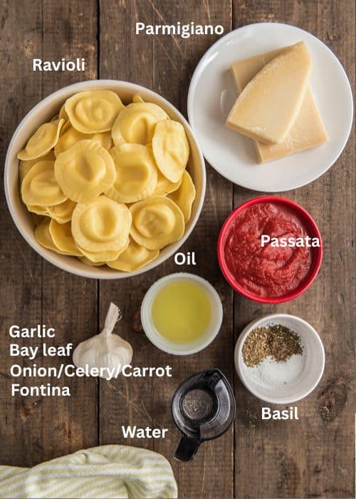 Ingredients for the recipe.