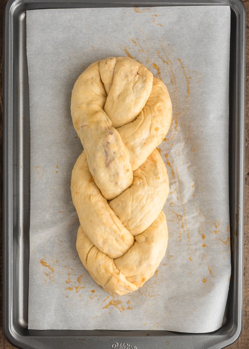 The rolls braided together.