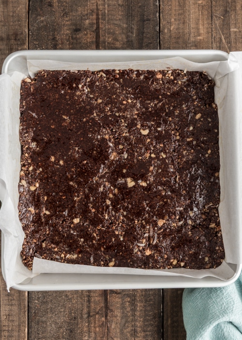 The base in the pan.