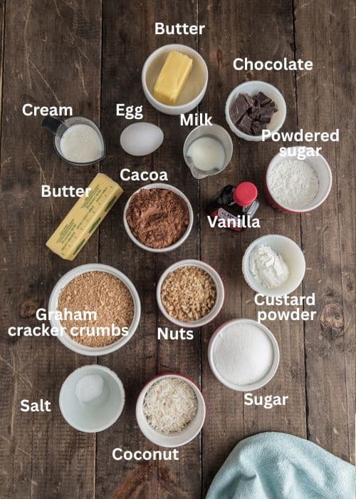 Ingredients for the recipe.