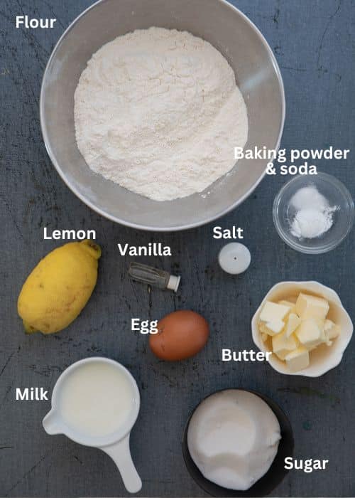 Ingredients for the recipe.