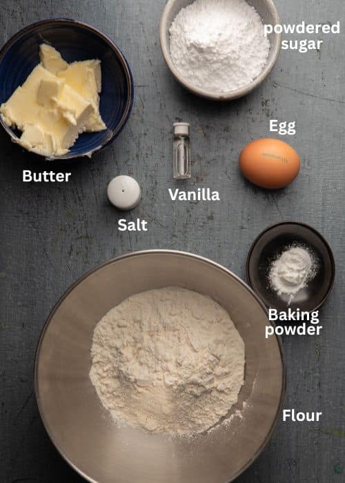 Ingredients for the recipe.