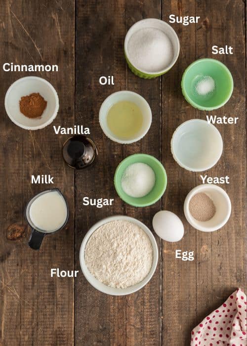 Ingredients for the recipe.