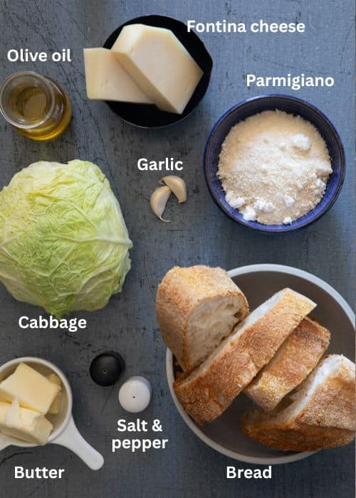 Ingredients for the recipe.