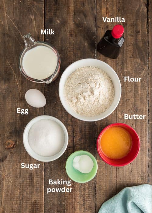 Ingredients for the recipe.