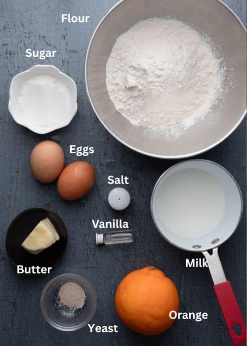 Ingredients for the recipe.