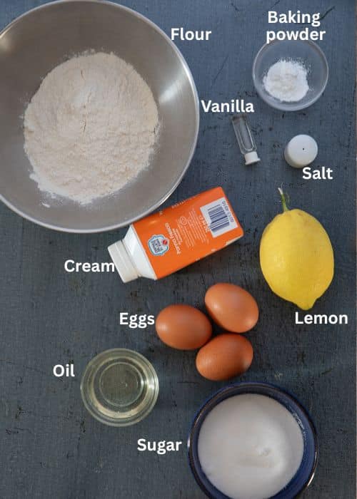 Ingredients for the recipe.