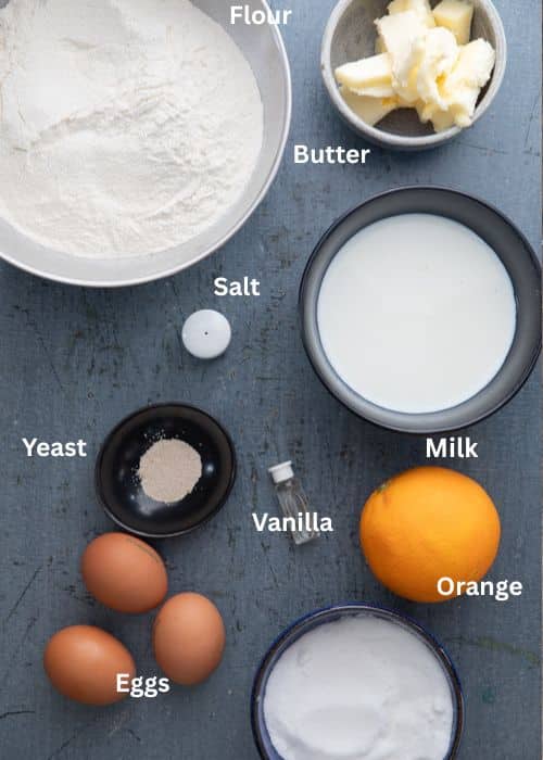 Ingredients for the recipe.