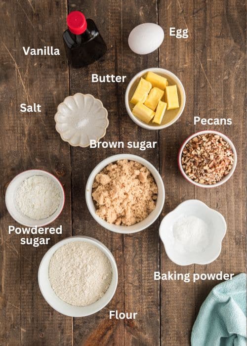 Ingredients for the recipe.