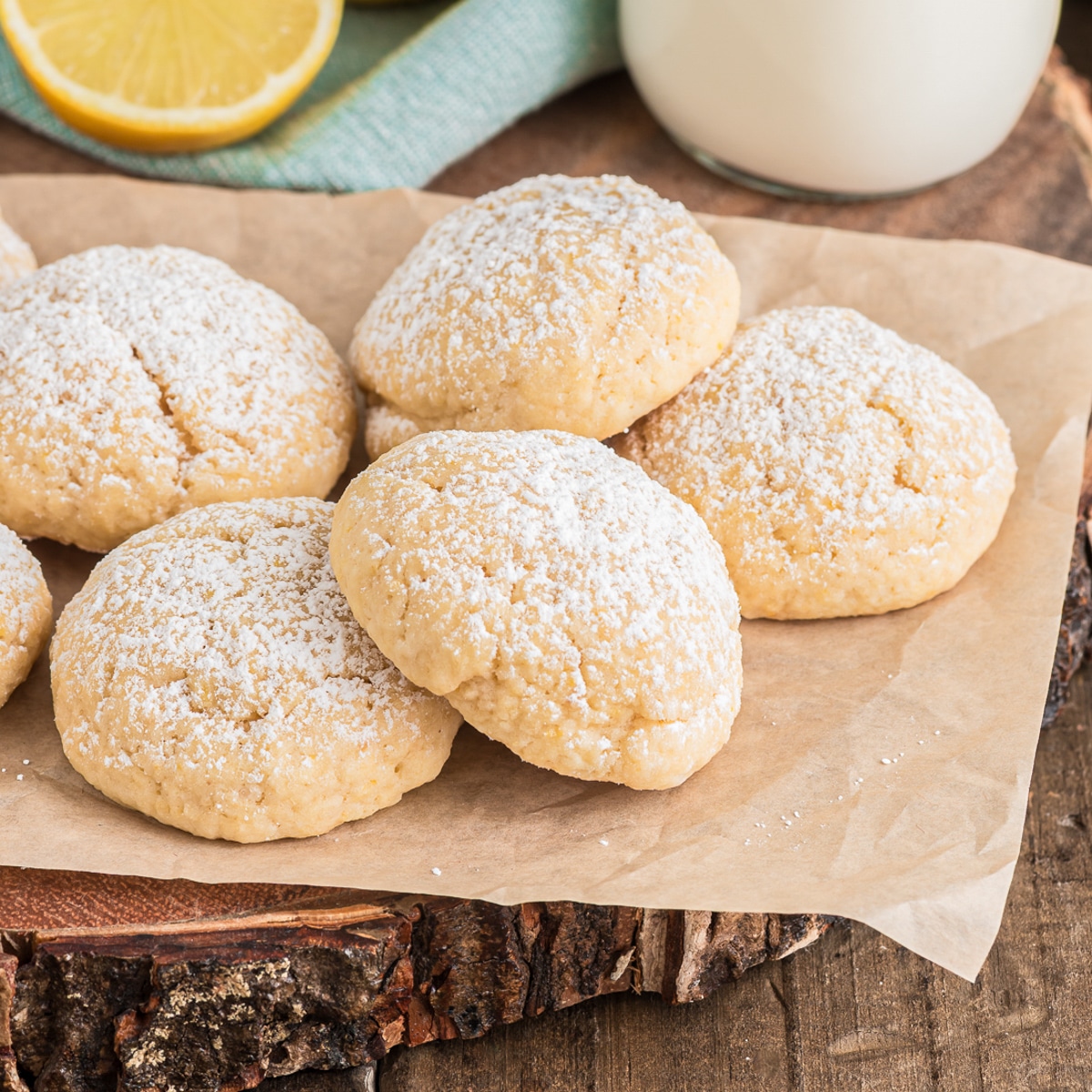 Lemon Vanilla Tea Cookies