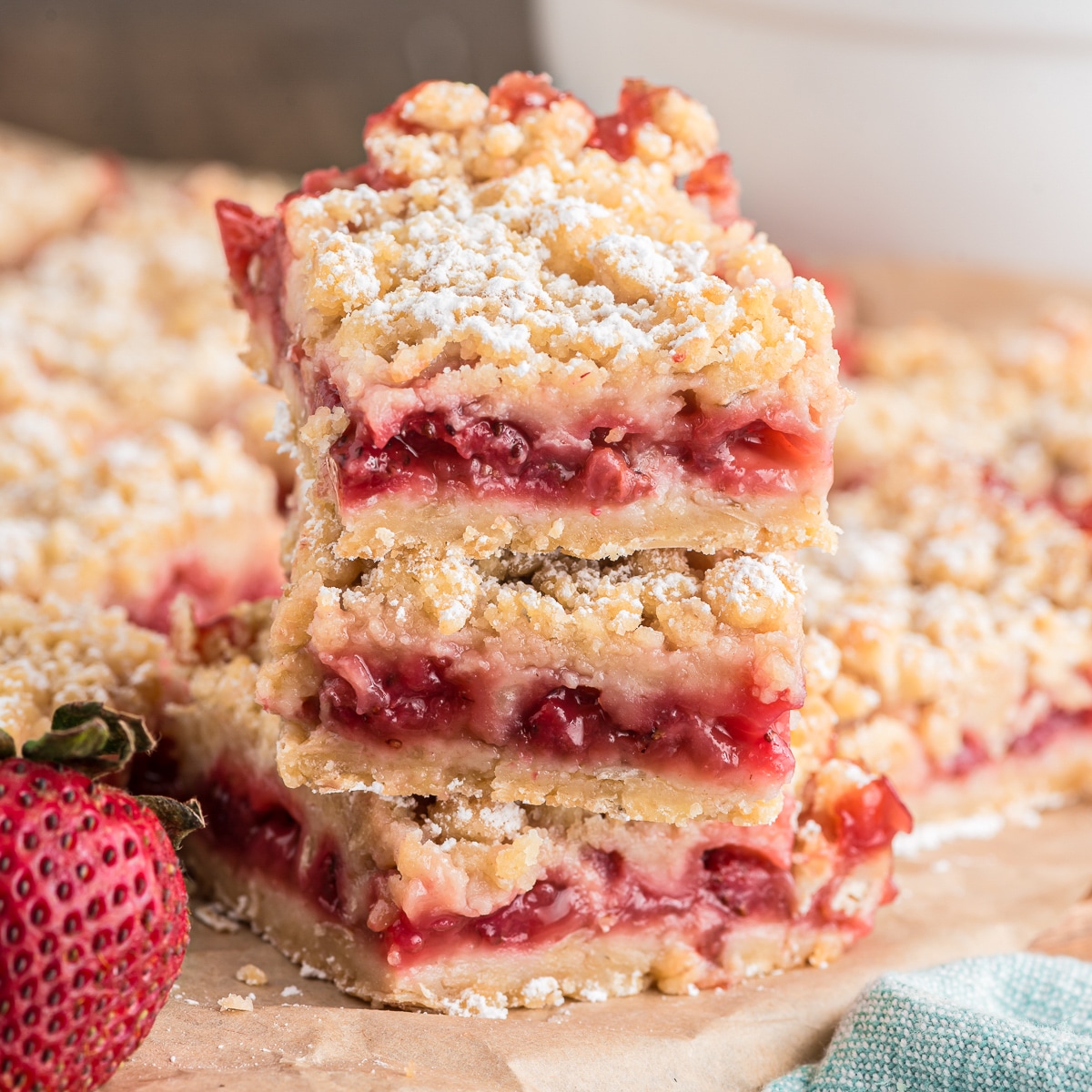 Strawberry Crumb Bars