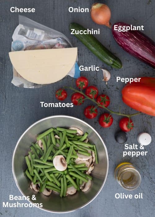 Ingredients for the recipe.