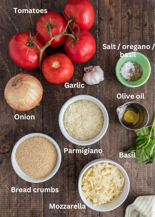 Ingredients for the recipe.