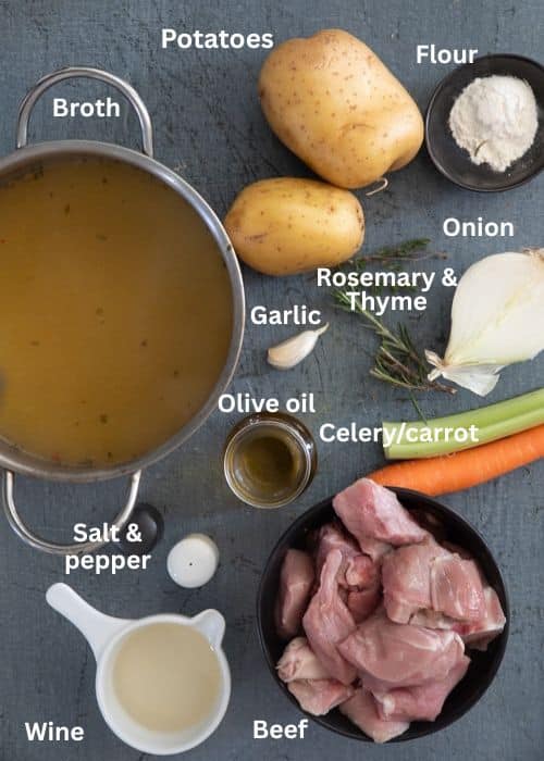 Ingredients for the recipe.