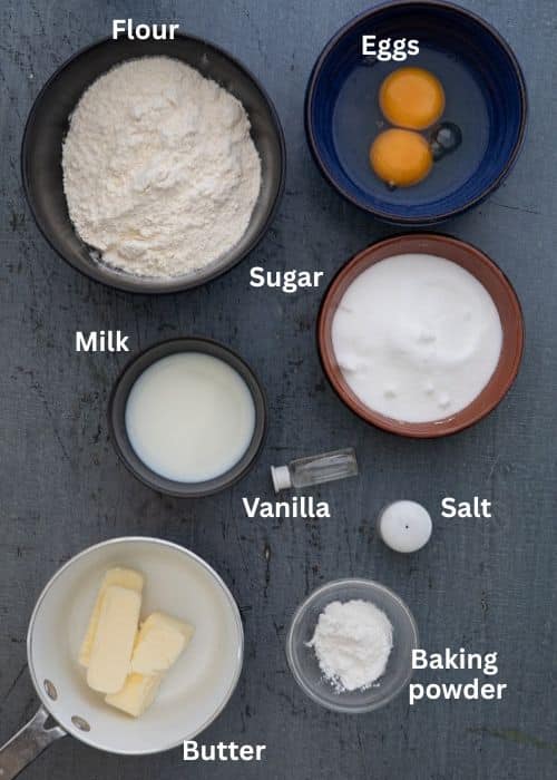 Ingredients for the recipe.