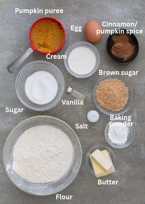 Ingredients for the recipe.